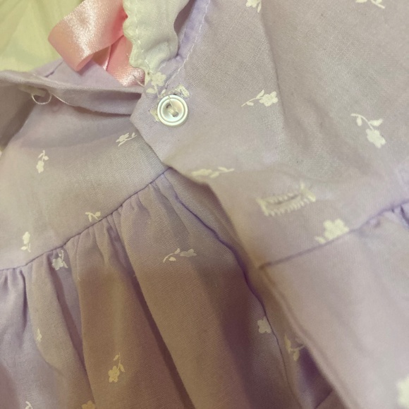 COPY - VINTAGE Purple White Llama Print Dress - Picture 3 of 5